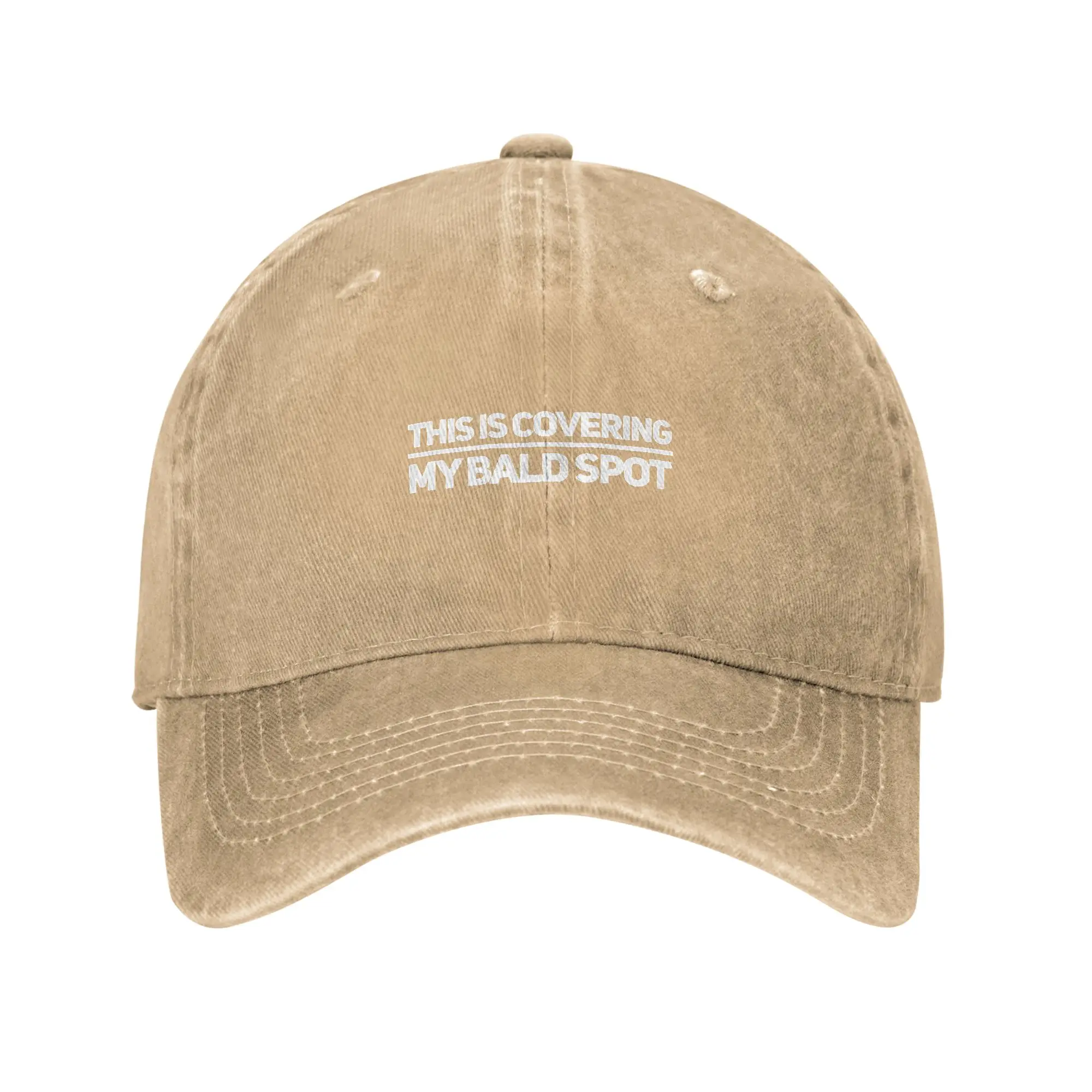 Fashion This is covering my bald spot baseball cap  Street Outings Women's Visors