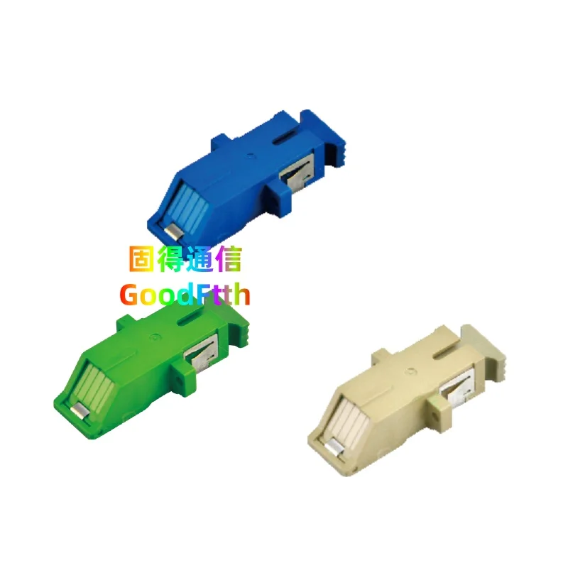 Fiber Adapters SC-SC Simplex Adaptors with Inner Shutter Zirconia Sleeve Premium Loss Couplers GoodFtth