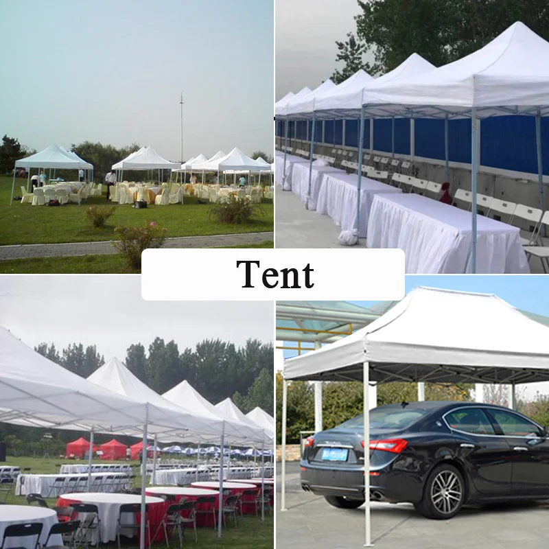 Imagem -05 - Barraca de Pano Branca Circundante Toldo Canopy Stall Publicidade Shelter Folding Sunshade Outdoor Rainproof Canopy no Frame