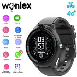 Wonlex-Montre connectée 4G pour enfants, GPS, Wi-Fi, traceur de localisation, caméra, appel vidéo KT26, SOS, clôture anti-perte, montre intelligente pour enfants, montre pour téléphone