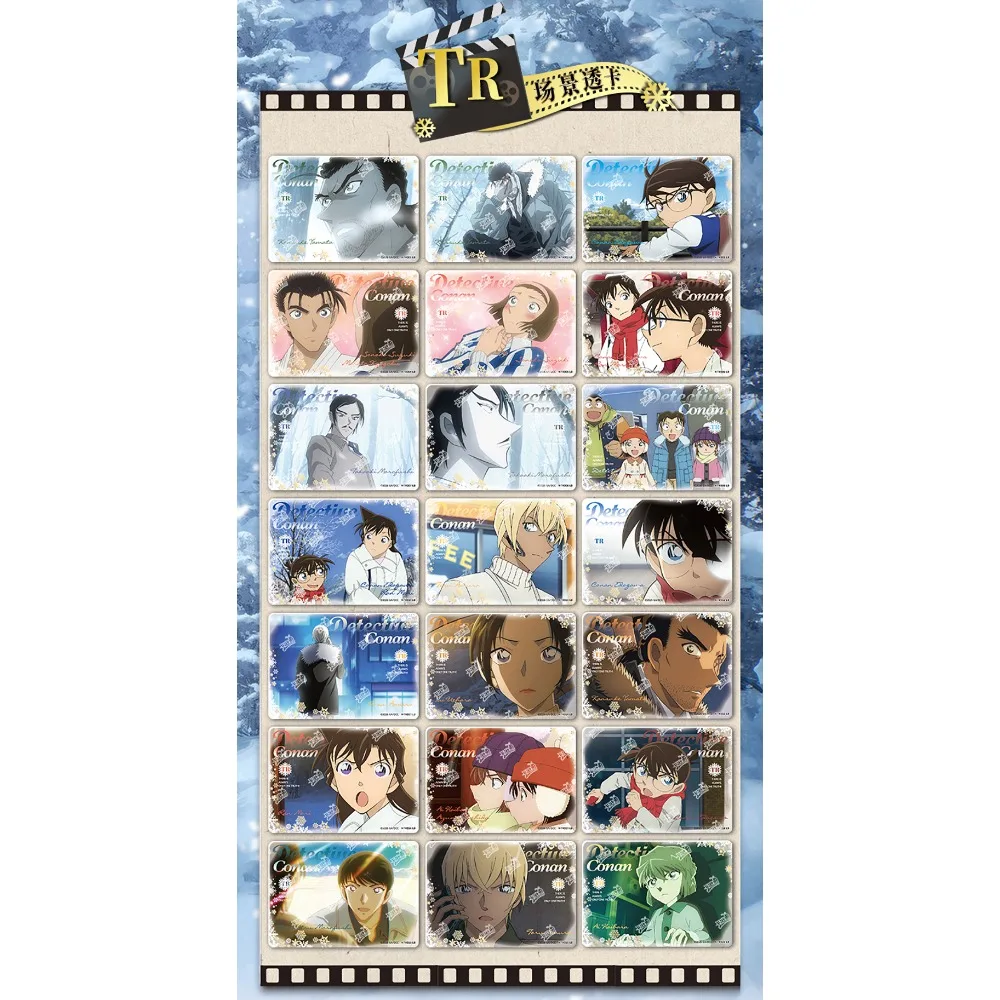 Novo kayou genuíno detetive conan coleção cartões clássico raciocínio anime filme requintado periféricos cartões meninos meninas brinquedo presente