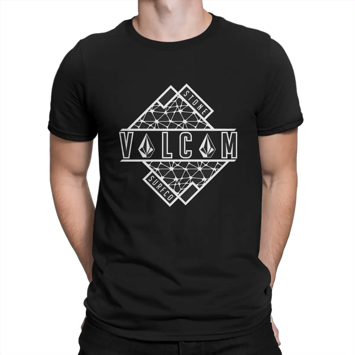 Stone Surfco Hip Hop TShirt Volcom Leisure T Shirt Summer T-shirt For Adult