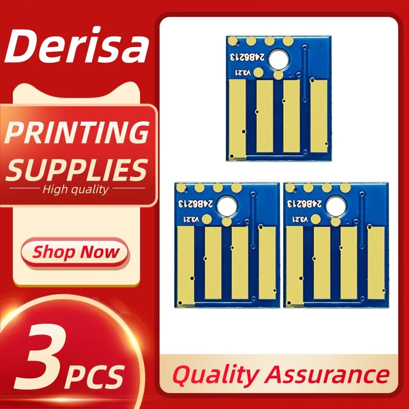 Chip de cartucho de tóner xm1140, 3 uds., Compatible con Lexmark M1140 XM1140, cartucho de tóner 24B6213 10K WW