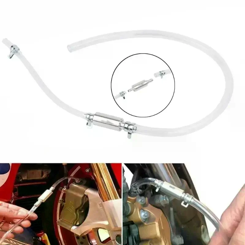 Motorcycle Brake Bleeder Kit Manual Fluid Extractor Pump Easy OneWay Check Valve Tool for Garage and Home Maintenance