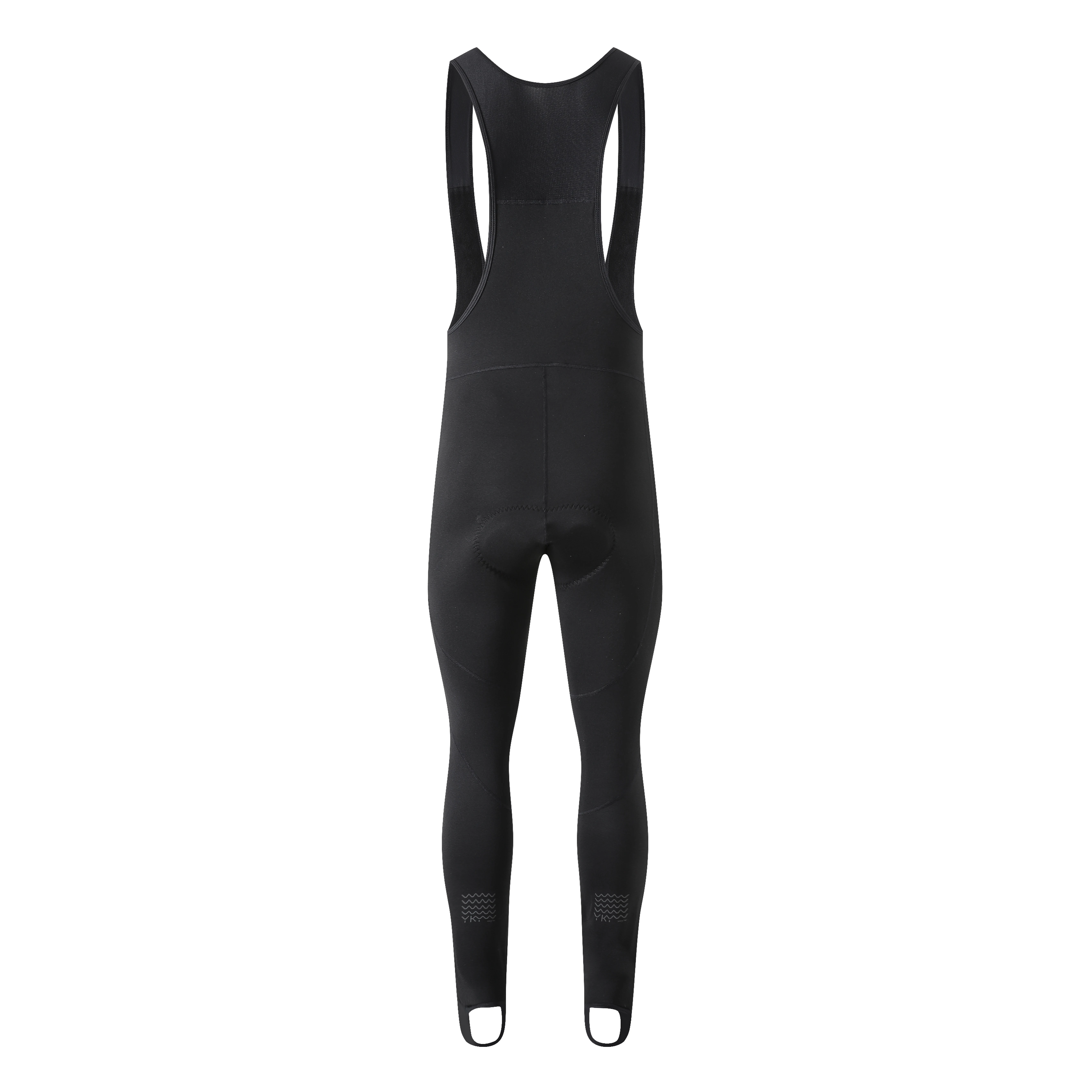 YKYWBIKE Thermische Winter‑Radhose mit Steg Atmungsaktiv Warm Trägerhose für Rennrad MTB Kaltwetter‑Fahrten 5‑15°C – Detail 4