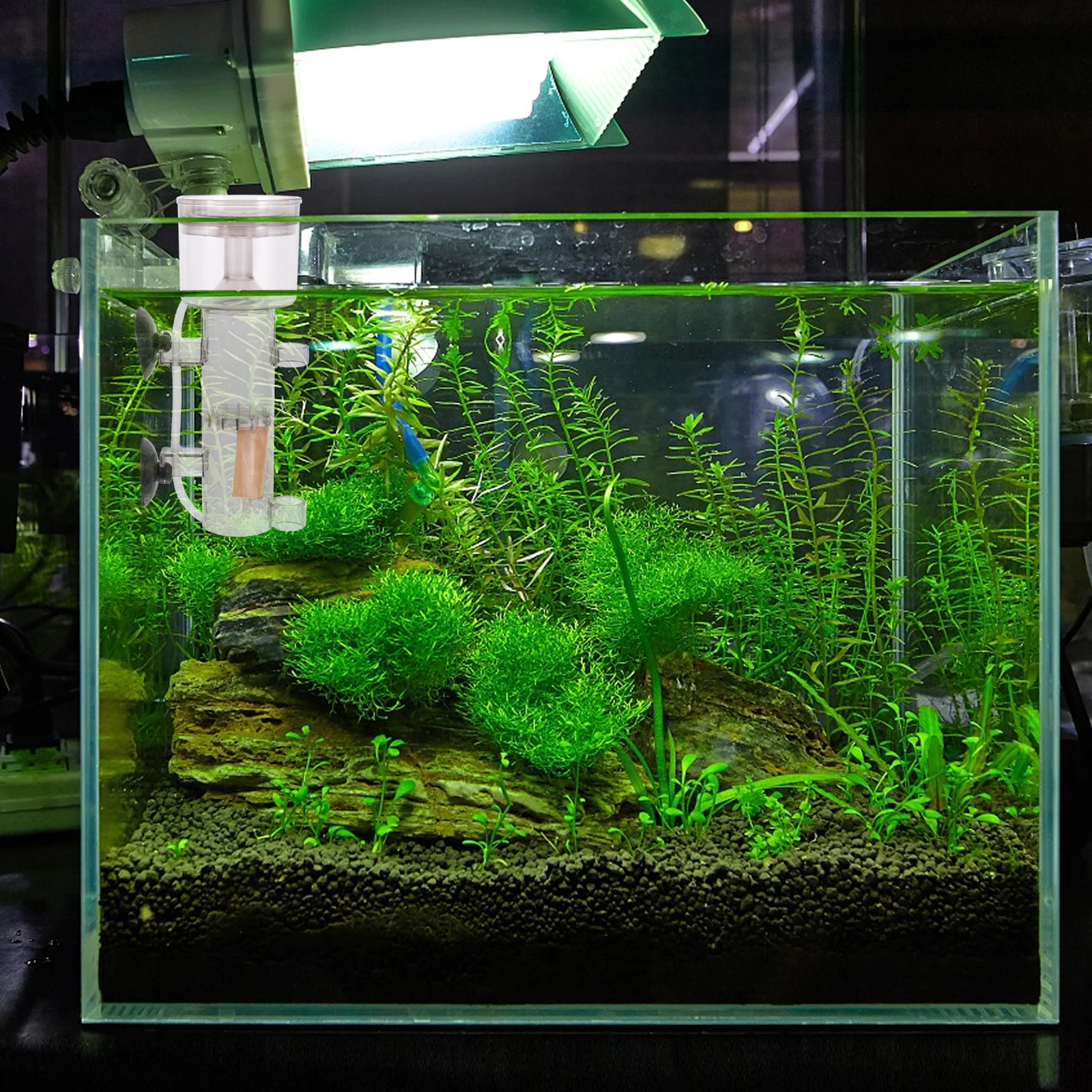 

Fish Tank Protein Skimmer Sturdy Saltwater Acrylic Nano Brine Stone Marine Aquarium Foam Organic Matter Removal Durable