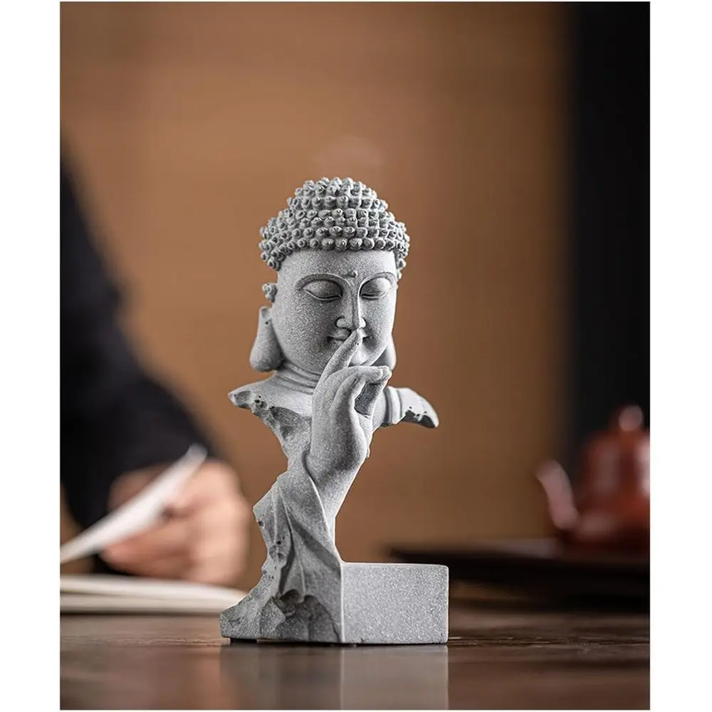 

Украшения из китайской статуи Будды, каменный танк Lanng, садовый рабочий стол, украшения для чайной комнаты, статуэтка чайных домашних животных для стола