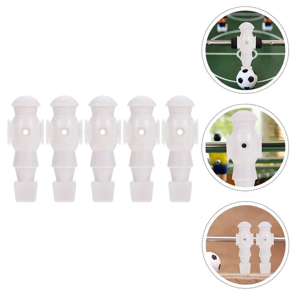 

5 Pcs Poker Player Foosball Man Replacement Parts Machine Football Table Game Accessories