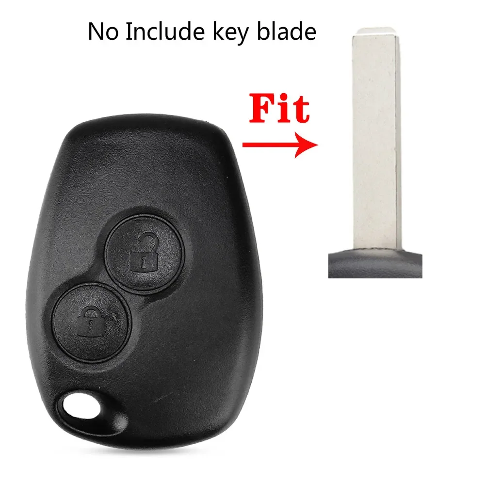 KEYYOU 2 Buttons Replacement Car Key Shell Remote Cover Case Blank Fob For Renault Dacia Modus Clio 3 Twingo Kangoo No Blade