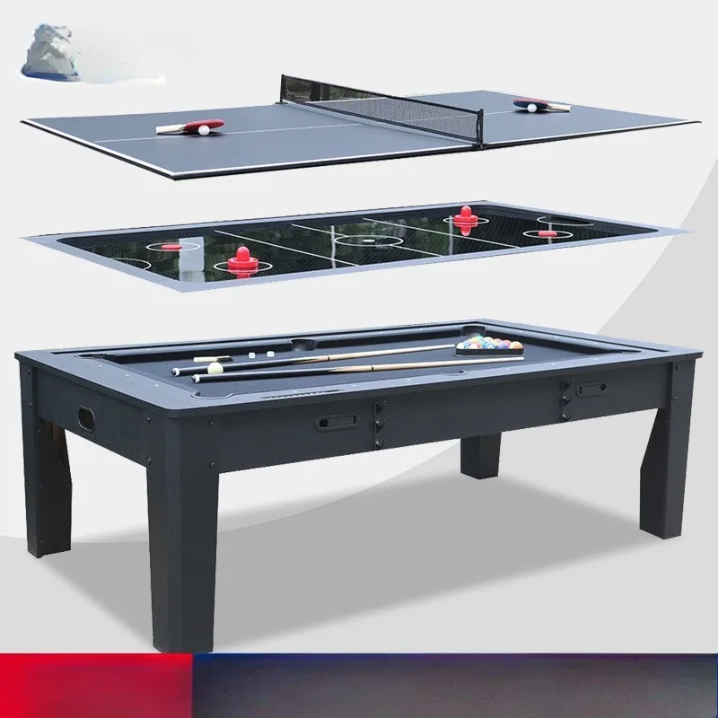 

The source manufacturer's 4-in-1 multi-functional table, rotatable pool table, air hockey table