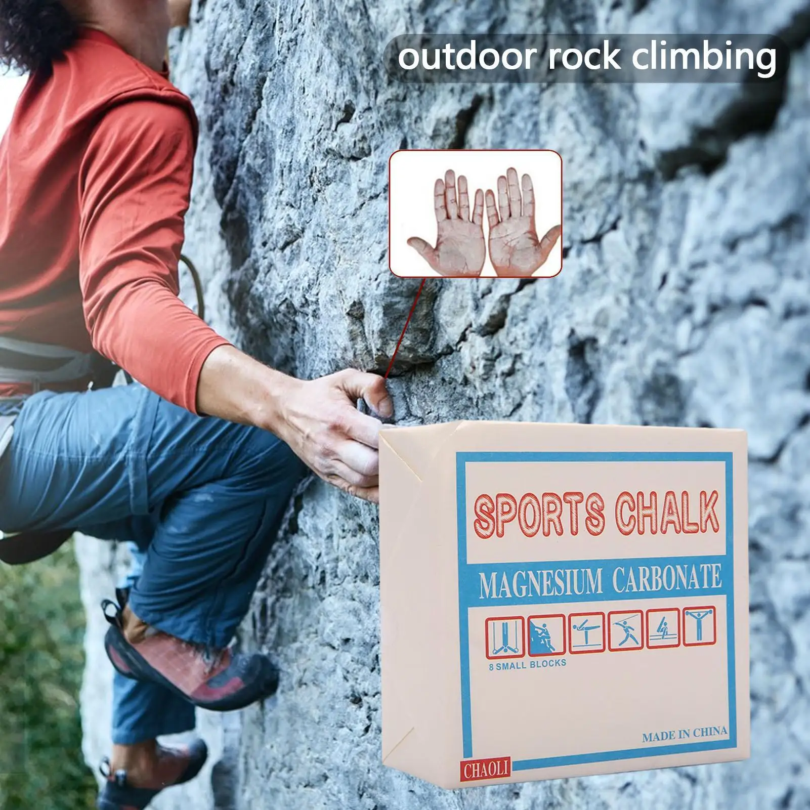 Anti-Slip Climbing Chalk Block Gymnastics Hand Grip Powder Block Gym Accessories Grip Chalk For Bodybuilding Gymnastics