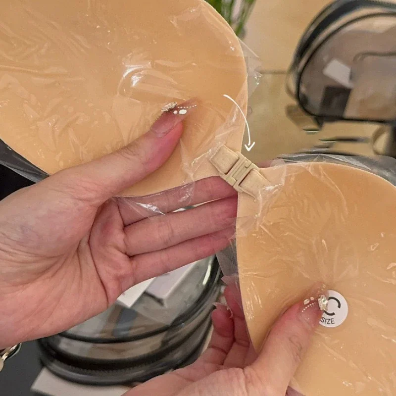 Neviditelná podprsenka bez ramínek, samolepicí tyčinka, opakovaně použitelná push-up podprsenka pro ženy, spodní prádlo, bezešvé silikonové kryty bradavek, spodní prádlo - náhled 5