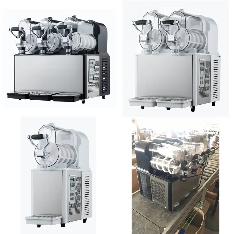 for Commercial 3 Tank Slush Machine Margarita Ice Maker Factory Direct Sales Manufacturer Price Spot Available