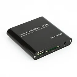 Lecteur multimédia Full HD 1080P, Limitation, USB, AV, Compatible HDMI, Support MKV, H.264, Thomremboursable, WMV, SD, HDD Play