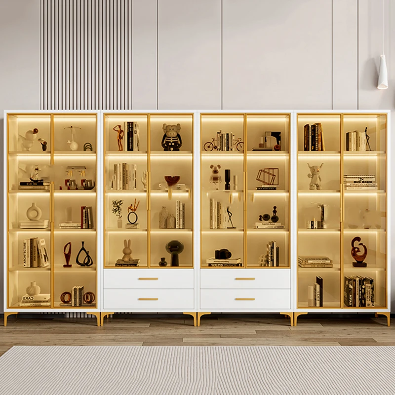 Book Cabinet Shelves Storage Organizer Booksellers Desk Bookcase Kitchen Living Room Furniture Scaffale Libreria Locker Cabinets