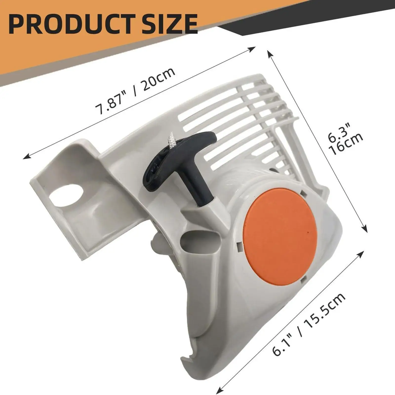 

Recoil Pull Start Fittings 4144-190-4005 for FS70R FS70 FC70 Sturdy Essential Component Easy Installation DIY Replacement