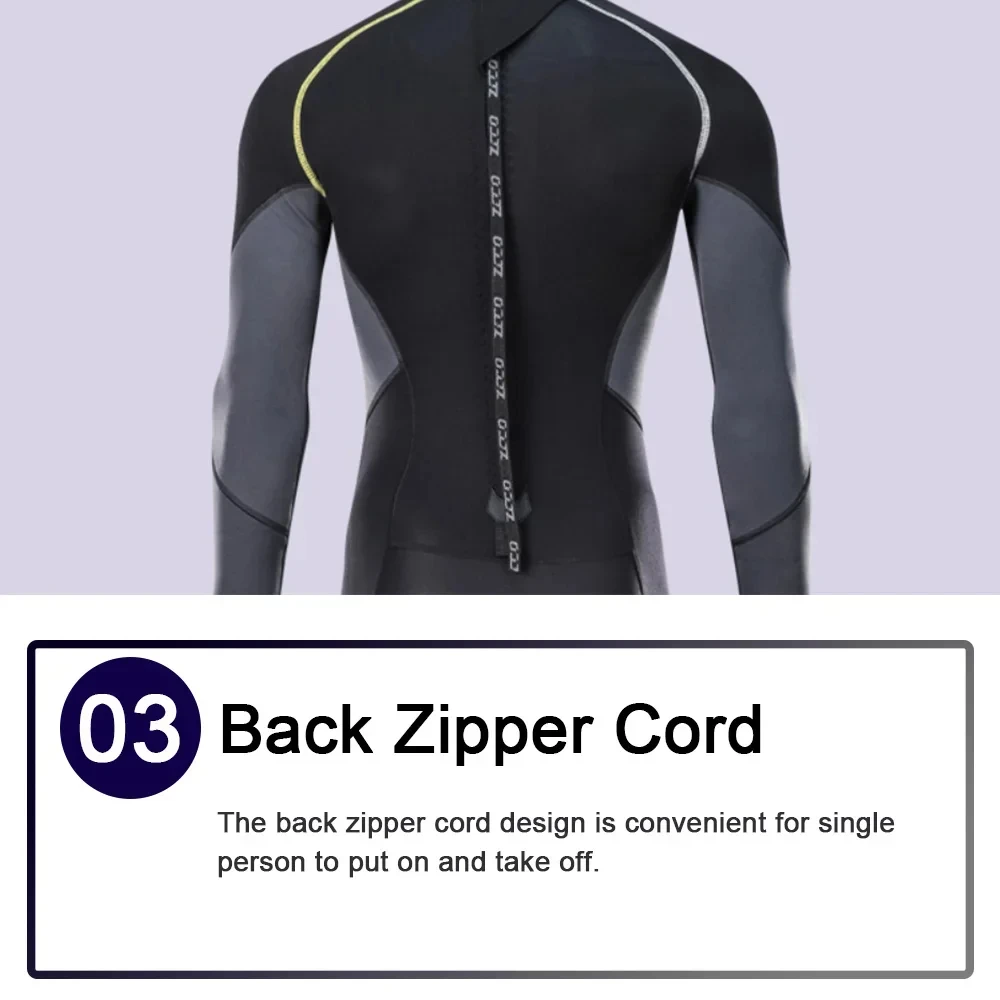 ZCCO 1.5MM Neoprene Wetsuit Men Snorkeling Surfing Coat Winter Deepwater Thermal Swimwear Women Diving Jacket Scuba Spearfishing