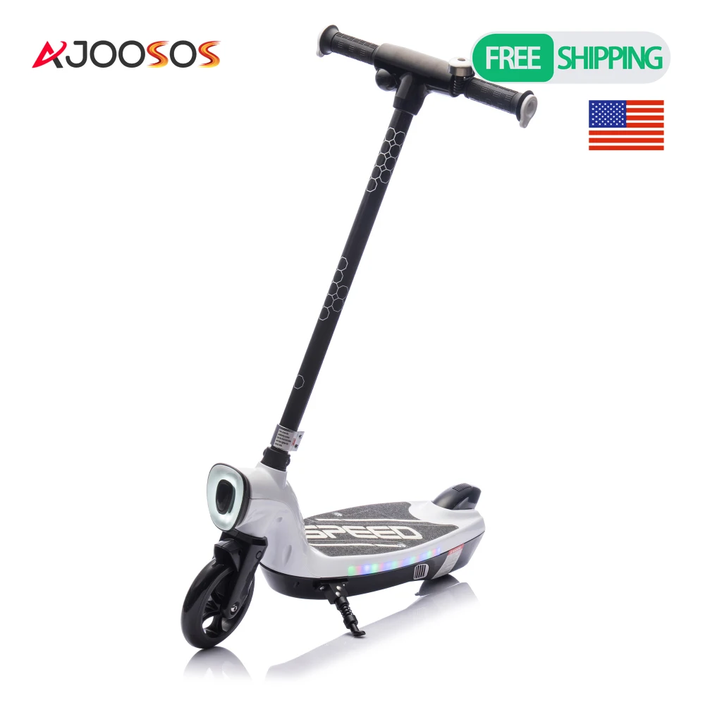 

Ride On Electric Scooter Kickstand Scooter Bell Faster Speed And Longer Usage Time Rear Brake Non-Slip Handle For 6+
