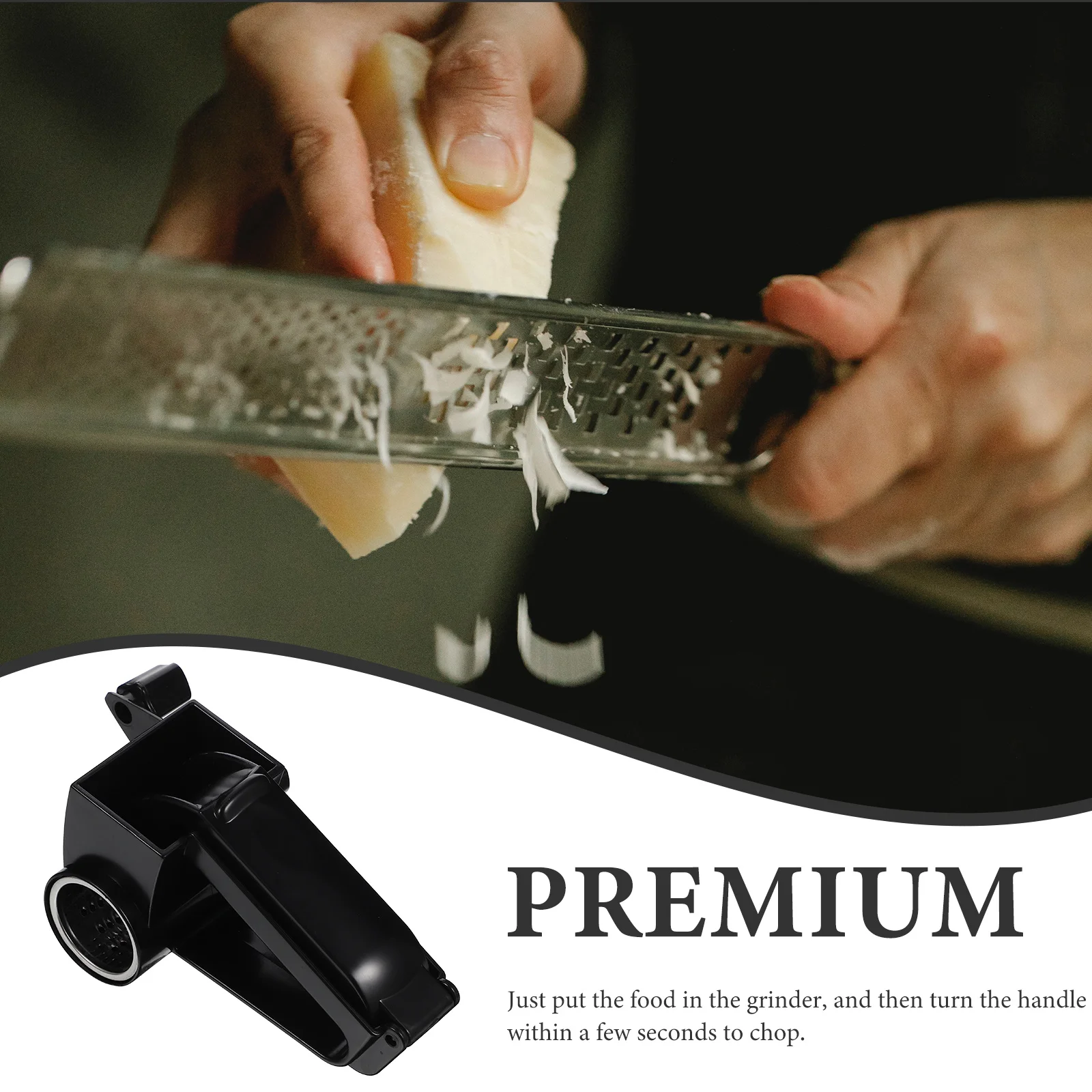 

Plastic Handheld Cheese Grater Manual Rotary Crank Easy Clean Kitchen Shredder Tool Hand Crank Cheese Grater