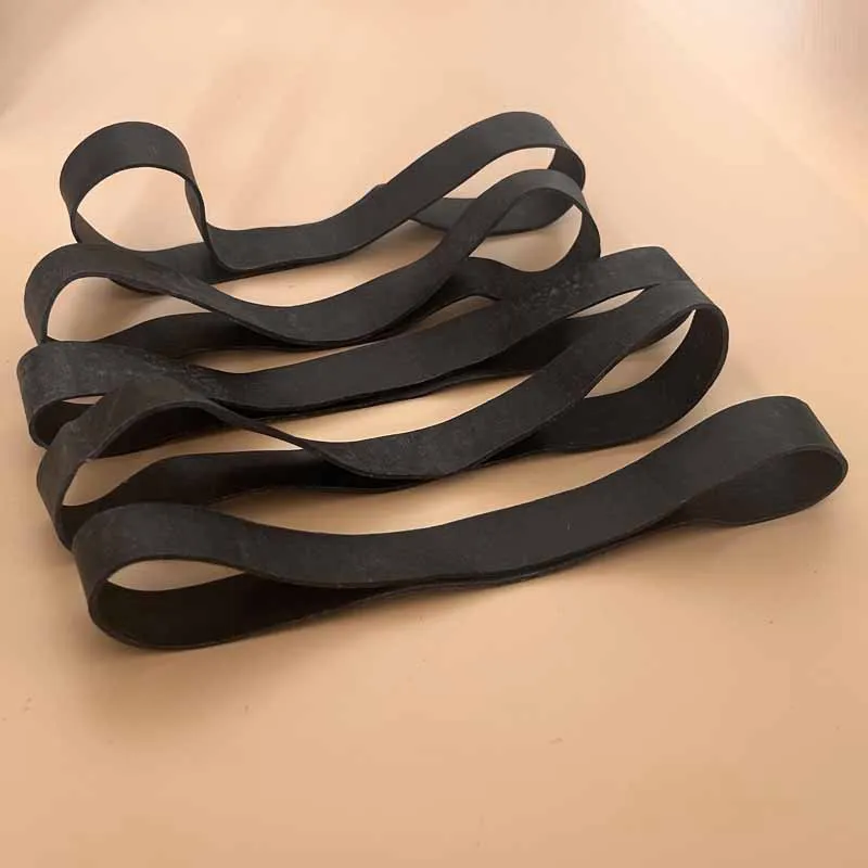 7pcs Rubber Bands Wide 20mm Black Elastic Rubber Band Heavy Duty Strong Large Package Packing Tie School Organizing File Ties