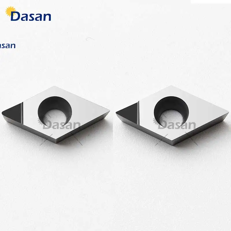 1 Chiếc DCGT11T304 DCGT11T308 Phủ PCBN Dạng PCD CBN Lắp Lắp Chắc Chắn Đầu Kim Cương Indexable Tiện Bằng Máy CNC Dụng Cụ Cắt