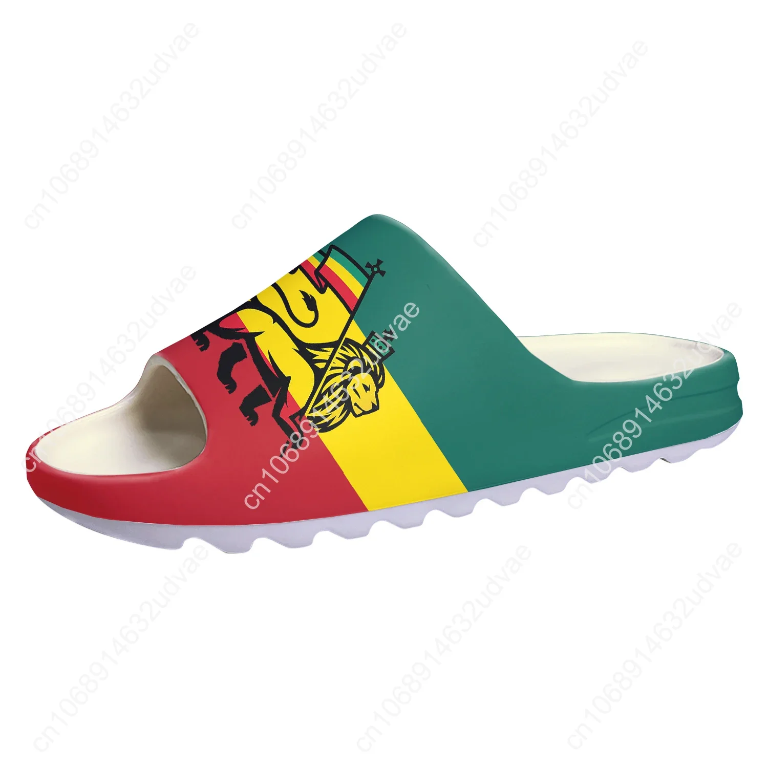 Reggae Rastafarian Rasta Rastafari Leeuw Van Judah Zachte Zool Slurpt Heren Dames Tiener Sandalen Aangepaste Stap Op Waterschoenen