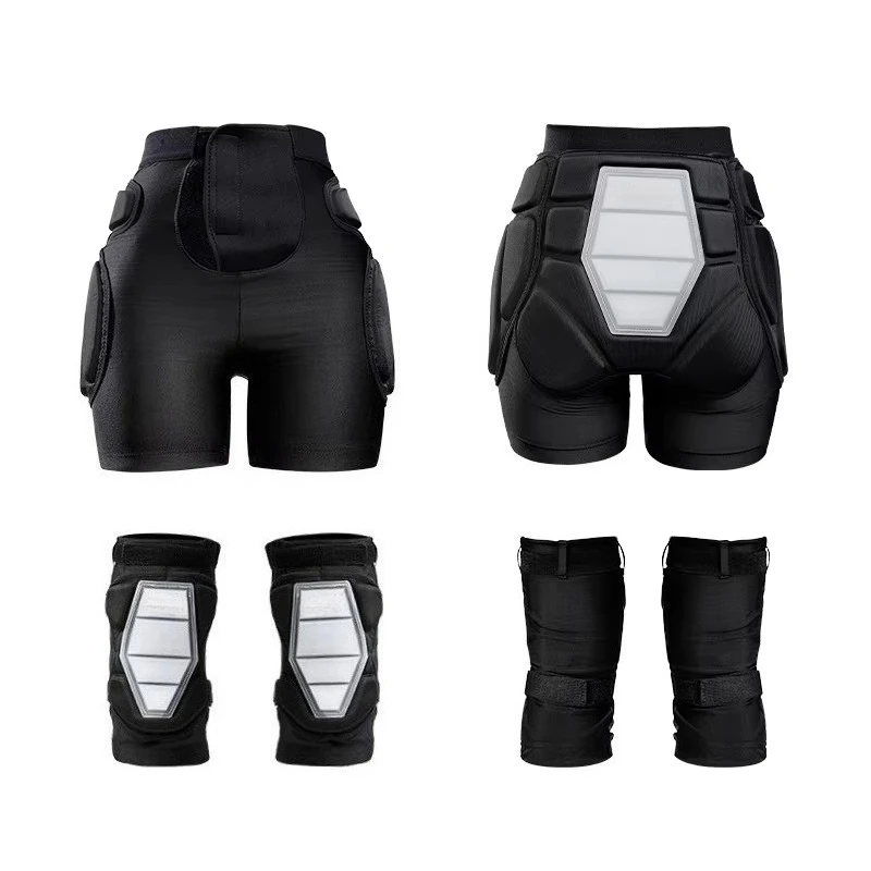 Crash Pad Impact Gear for Skiing Skating Snowboarding Skateboarding Ski Hip Pad Protection Hip Pants and Soft Kneepads
