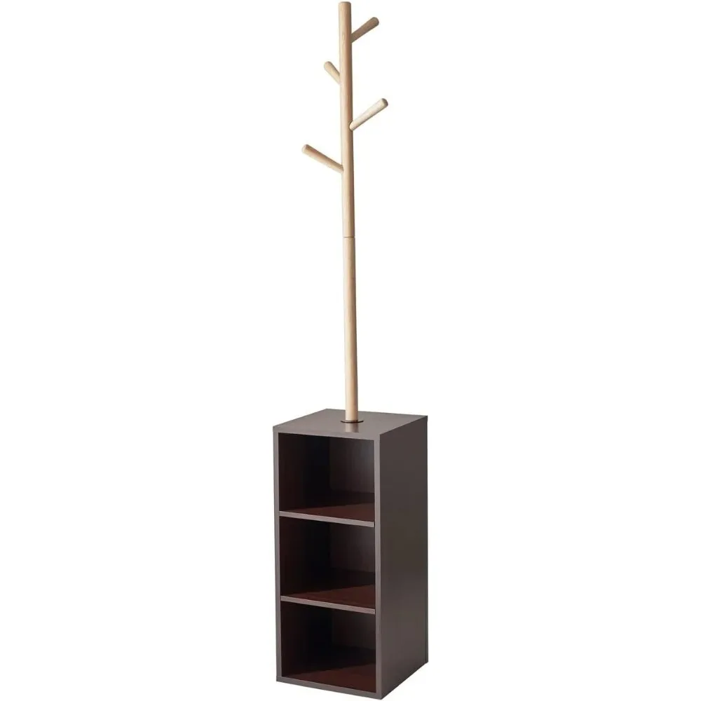 

Hutch Storage Coat Rack, Walnut