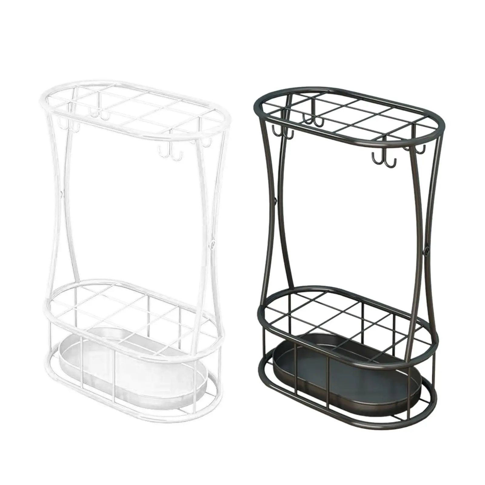 Indoor Umbrella Stand Storage Solution Space Saving Keep Floors Dry and Tidy Iron Storage Box Umbrella Rack Stand for Home Hotel