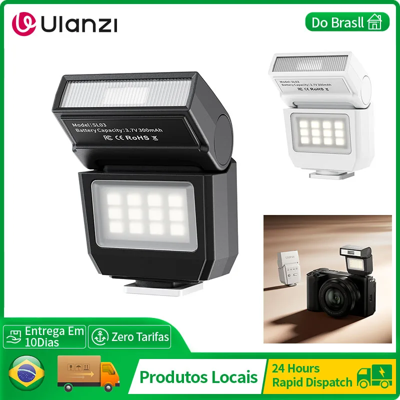 Ulanzi SL03 Spark Lite Luz de preenchimento de flash para câmera portátil para Sony para Canon para Nikon para FUJIFILM para fotografia