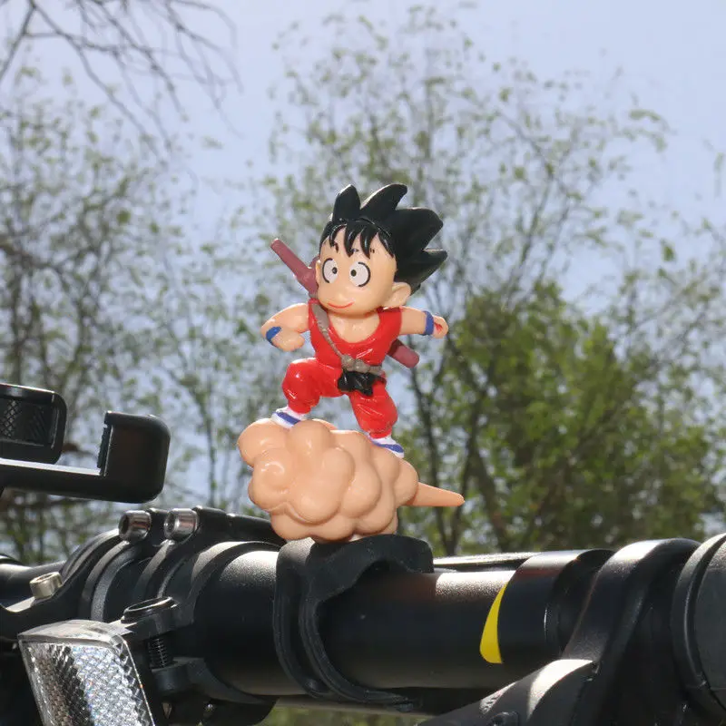 Dragon Ball Son Goku Anime Actionfigur Modell Stehende Dekorationen für Fahrrad Motorrad Radfahren Fahrrad Ornamente Zubehör