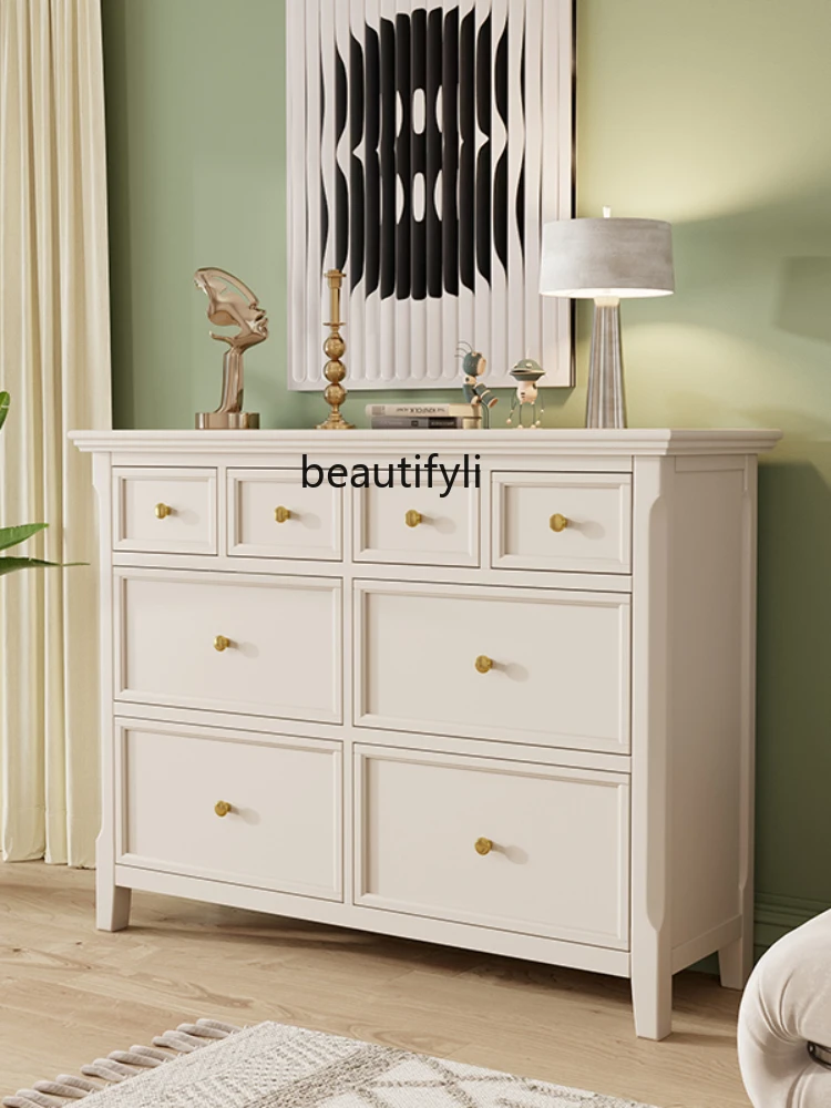 Bedroom Cabinet Chest of Drawer Locker Storage Cabinet European Style Chest of Drawers Dining Side Sitting Room Cabinet