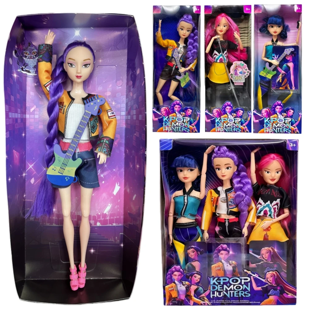 

2026 Hot Anime KPop Devil Hunter Doll Vinyl Toy Rumi Mira Zoi Character Vinyl Mask Small Statue Birthday Gift, Fan Gift