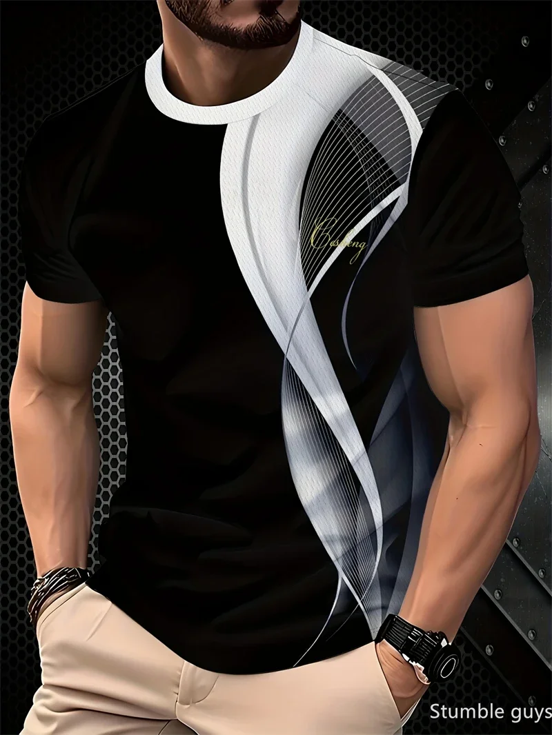 Angesagtes Herren Sommer Übergroßes Anime T-Shirt Locker Sitzend Kurzarm Atmungsaktiver Stoff Große Größen Sport-Trikot Streetwear