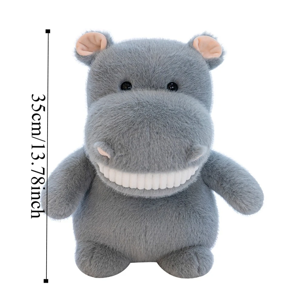 Peluche à l'effigie du overRebondissant Moo Deng, personnage de dessin animé mignon, hippopotame, beurre, jouet doux, cadeau de Noël