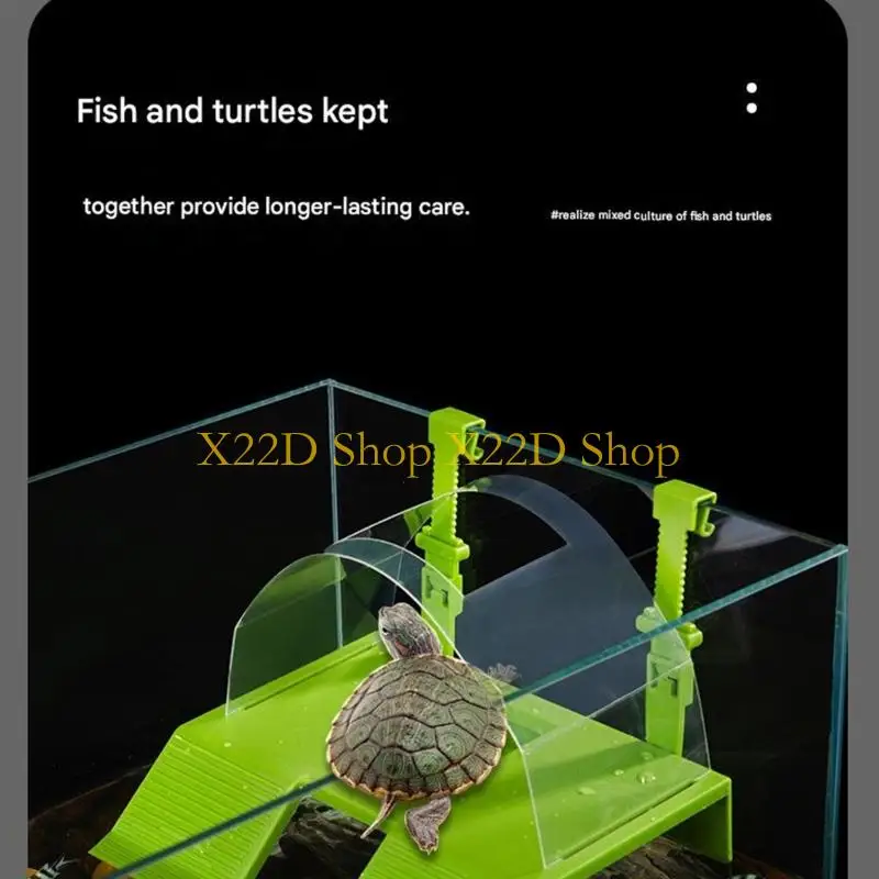 X22D Turtles Basking Platform Terraces Climbing Ramps Reptiles Habitat Terrarium