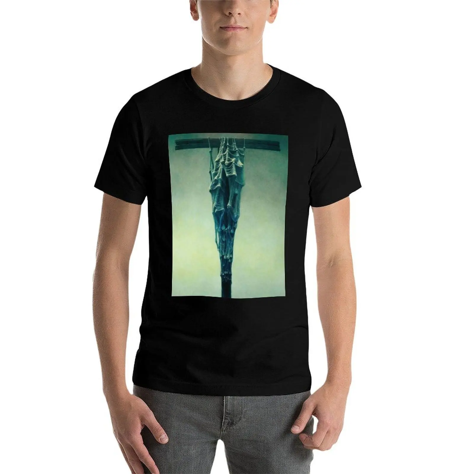 

Beksinski - Zdzisaw Beksiński Creepy art, Horror art, Weird art T-Shirt t shirt man casual T-Shirt