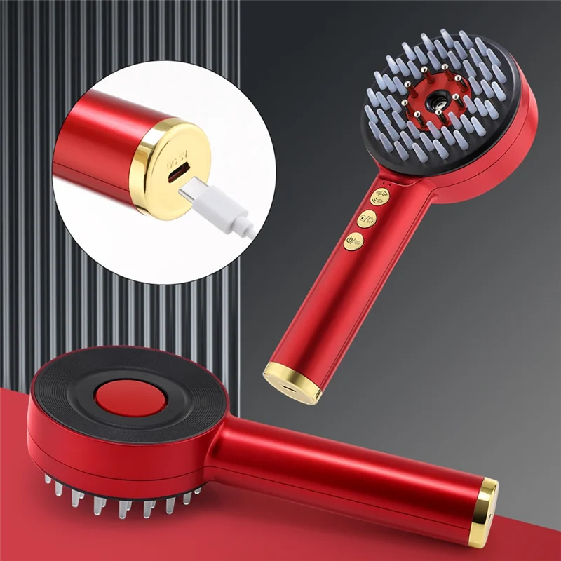aa20-ems-振動頭皮マッサージコームナノ噴霧ポータブル赤青光毛包コームマッサージャー抗損失
