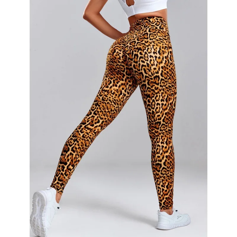 Leopard Print Leggings Women's High Waisted Yoga Pants Fitness Push Up Leggins Sexy Skinny Female Gym Clothes Sport Tights