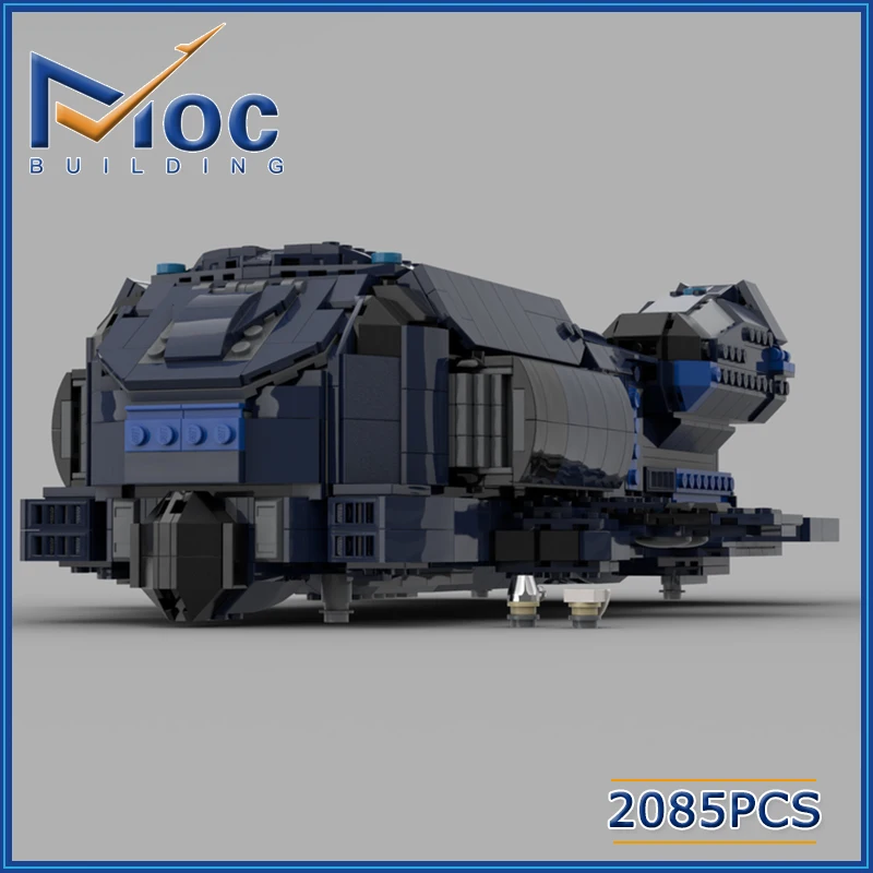 MOC Building Blocks Movies Series 1:250 Scale Large Space Ship Model Spaceship Air Vehicle Plane Toys DIY Assembly Bricks Gifts