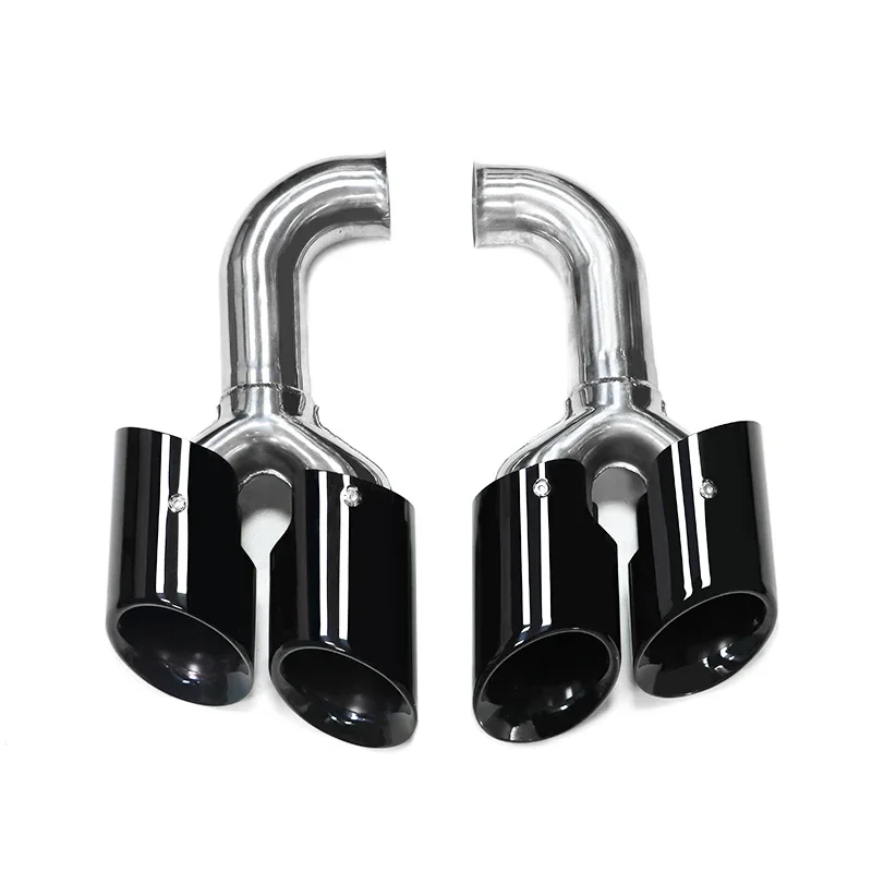 Car Exhaust Pipes for Porsche Cayenne 958 Upgrade Stainless Steel Exhaust Tips Performance Exhaust System Quad Muffler Tip