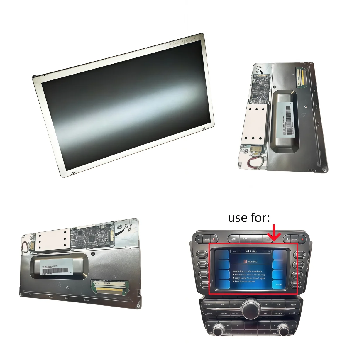 LTE072T-4404-3 LCD Display Screen For Bentley Flying Spur 2006-2012 Car Navigation Monitor High Quality OEM Replacement