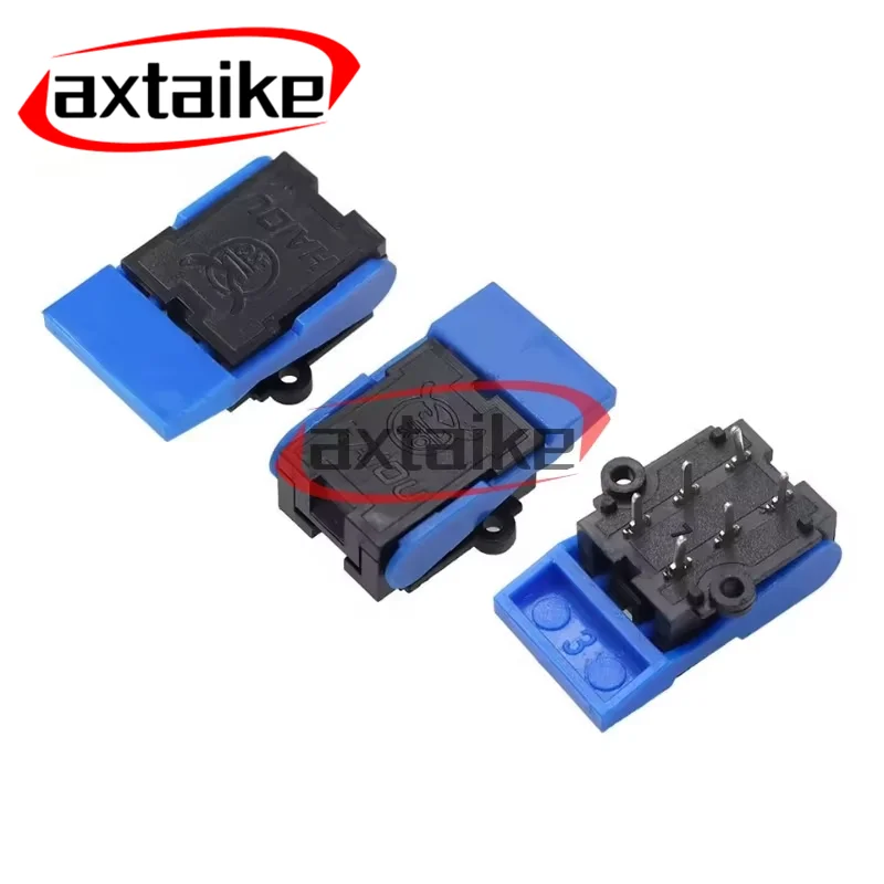 10PCS 6Pin Telephone Hook Switch/Reed Switch Retainer Blade Repair Parts for Doorbell/Intercom/Telephone Blue