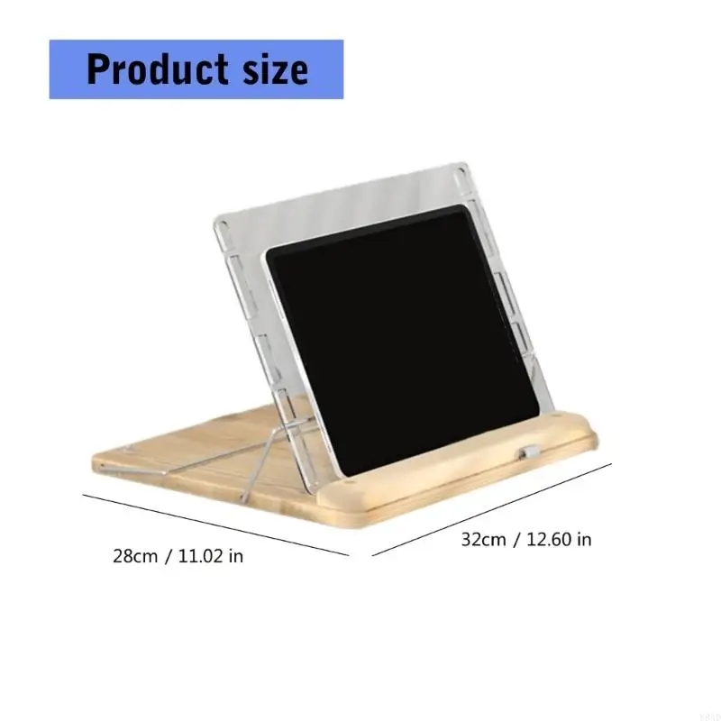 Y8AD Table Tablet Stand Bamboos Bàn ghi cho nhiều thiết bị