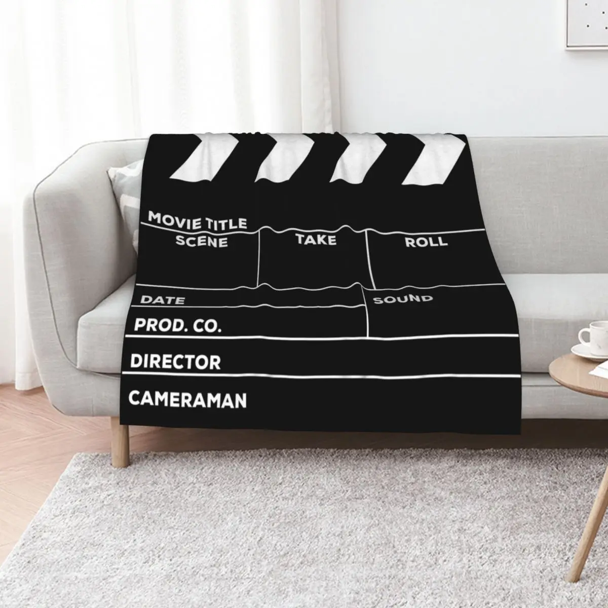 Movies Director Filmmaker Movie Slate Film Slate Clapperboard Throw Blanket for winter Softest Beach warm for winter Blankets