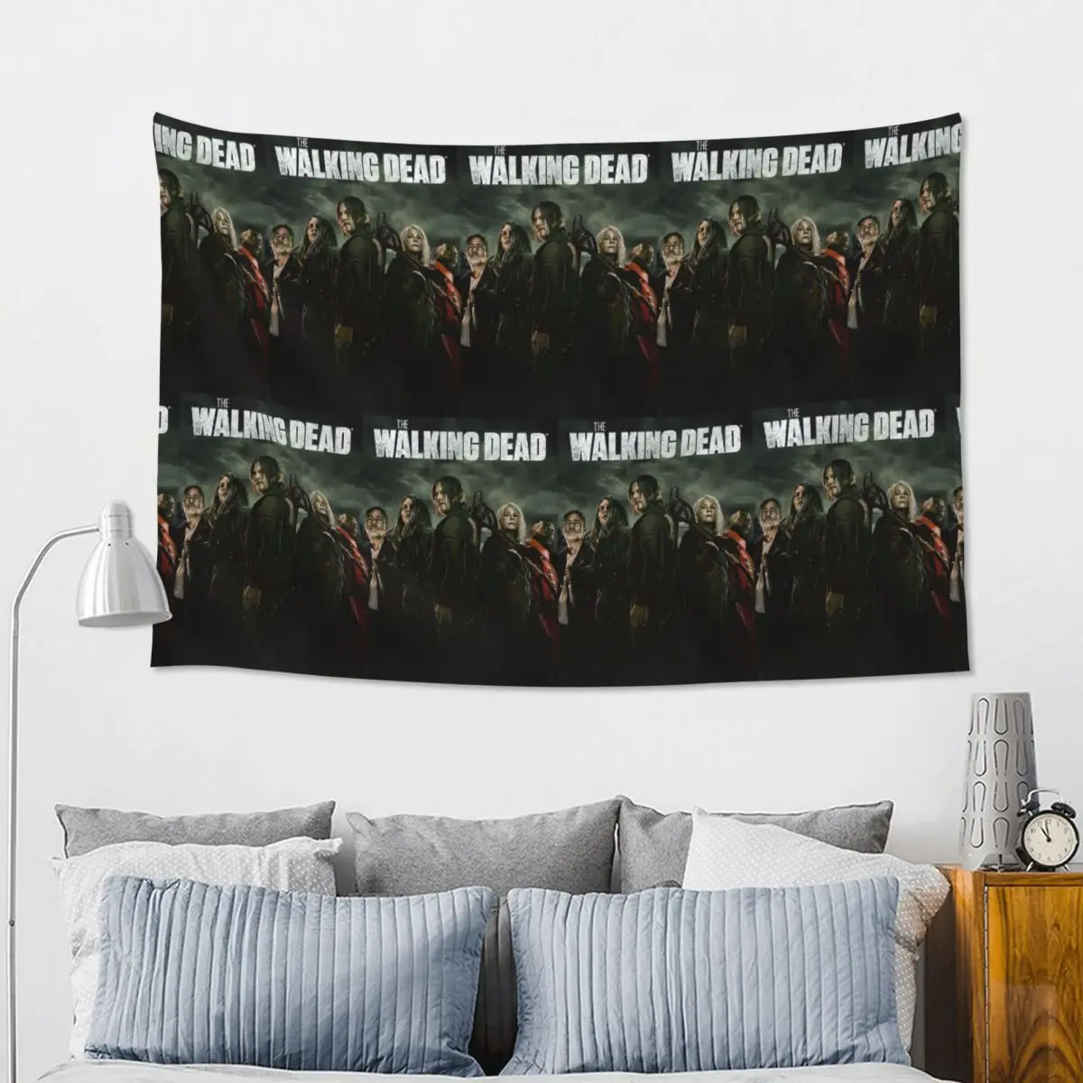 The Walking Dead Gaming Games Tapestry Funny Wall Hanging Aesthetic Home Decor Tapestries for Living Room Bedroom Dorm Room