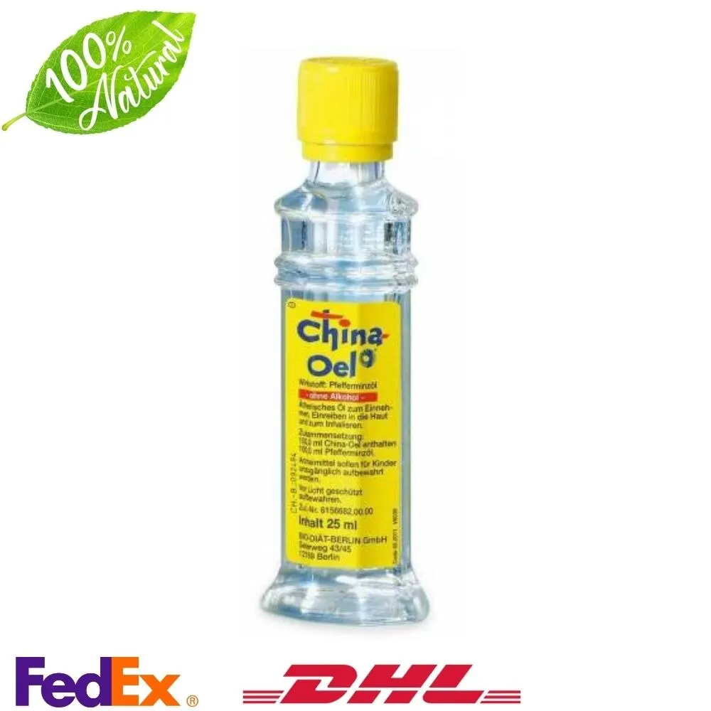 Chine Oel China Öl Natürliche Peppermint Öl Chiana Oel 5/10/25 ml Glas Flasche Menthae Piperiate Aetheroleum