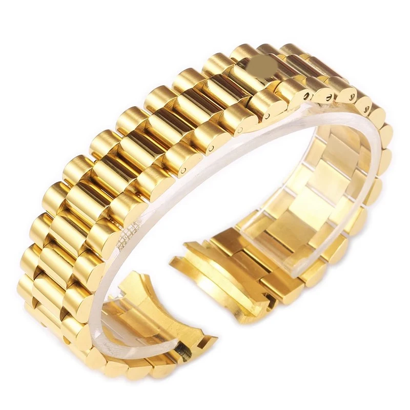 Solid Stainless Steel Watch Accessories Band For Rolex DATEJUST DAY-DATE OYSTERPERTUAL DATE 904L Watch bracelet 20mm
