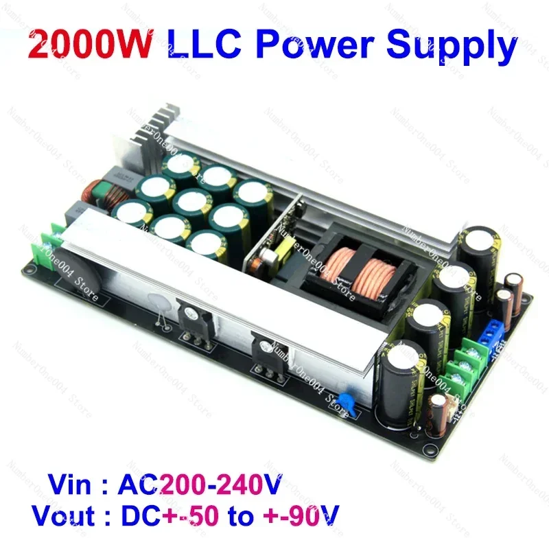 2000W LLC 5-Way Power Supply For Digital Audio Amplifier Power Module Dual DC 50/60/70/80/90V Switching Mode