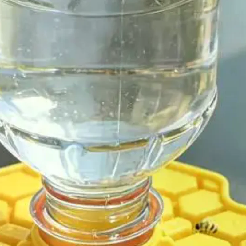 Bee Water Feeder With Perch Safe Honeybee Drinking Station For Garden Patio Beekeeping Supplies, Small-Hole Honeycomb Tray